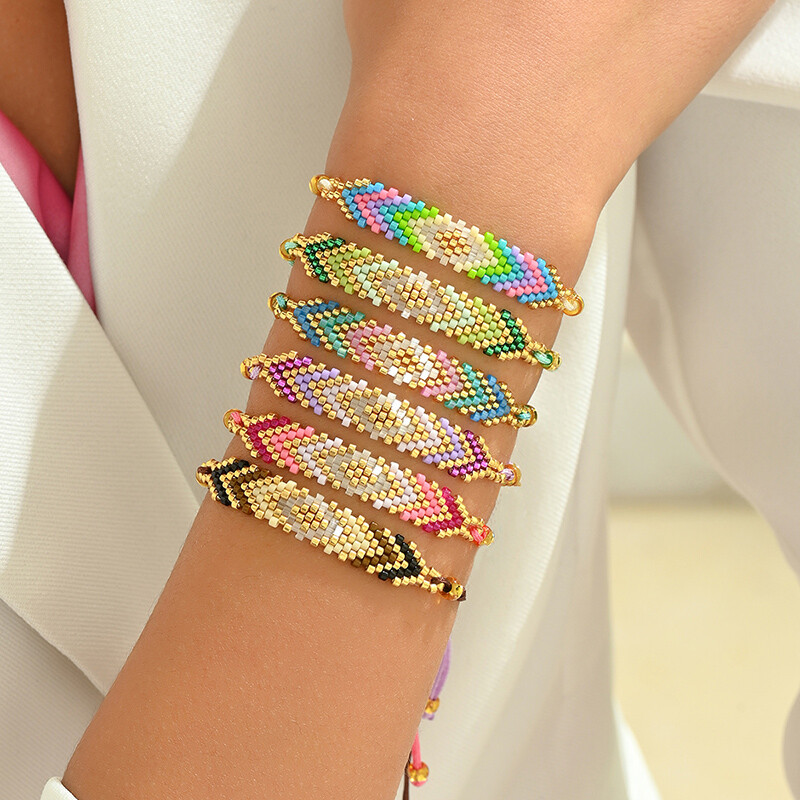 1PC boemske tkane Miyuki narukvice od perli za žene Lanac od perli Podesivi nakit Pokloni za zabave