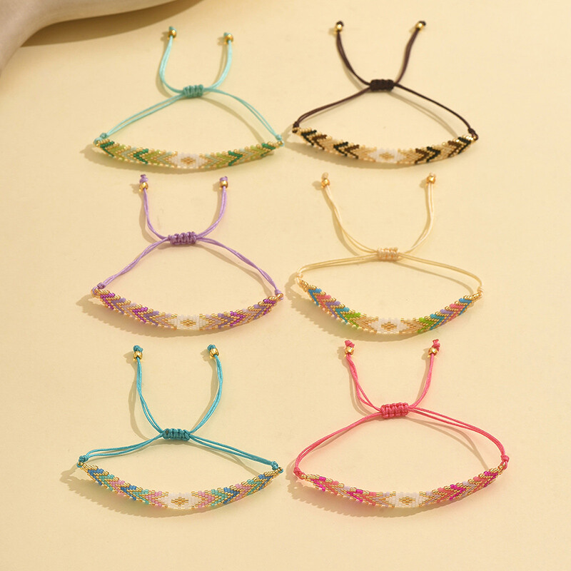 1PC boemske tkane Miyuki narukvice od perli za žene Lanac od perli Podesivi nakit Pokloni za zabave