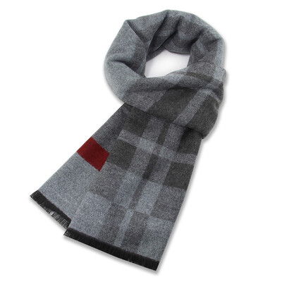 Zimski topli šal Muški dizajnerski karirani šalovi od kašmira Luksuzni brend Ležerni omot s resicama Muški poslovni tartan šalovi Pashmina