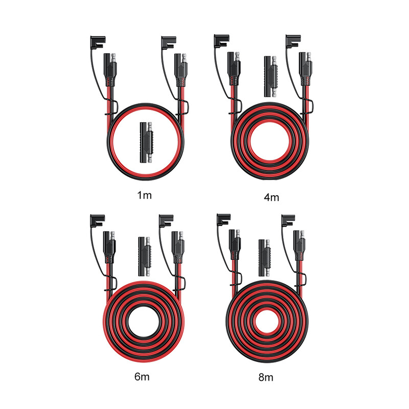 Cablu de încărcare a bateriei SAE la SAE 12V-36V Cablu prelungitor deconectare rapidă Cablu de conectare solar impermeabil Cablu prelungitor auto
