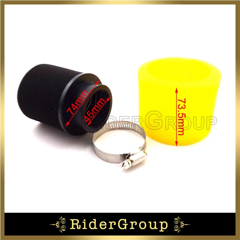 Filtru de aer 38mm 42mm 45mm pentru 110cc 125cc 140cc 150cc carburator Pit Dirt Bike Motocicletă Go Kart ATV Quad