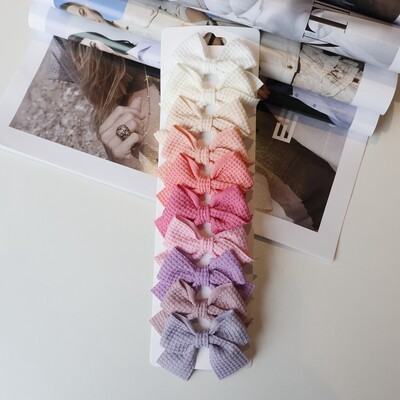 4/6/10 buc din bumbac moale agrafă de păr pentru fetiță, design dulce, ac de păr, bloc de culoare, barete delicate, accesorii pentru copii Kawaii