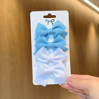 4/6/10 buc din bumbac moale agrafă de păr pentru fetiță, design dulce, ac de păr, bloc de culoare, barete delicate, accesorii pentru copii Kawaii