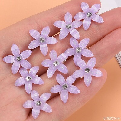 10GB Jaunas puķu princeses meitenes burvīgas matu sprādzes matu sprādzes bērnu galvassegas Matu rokturis matu sprādzes matu aksesuāri