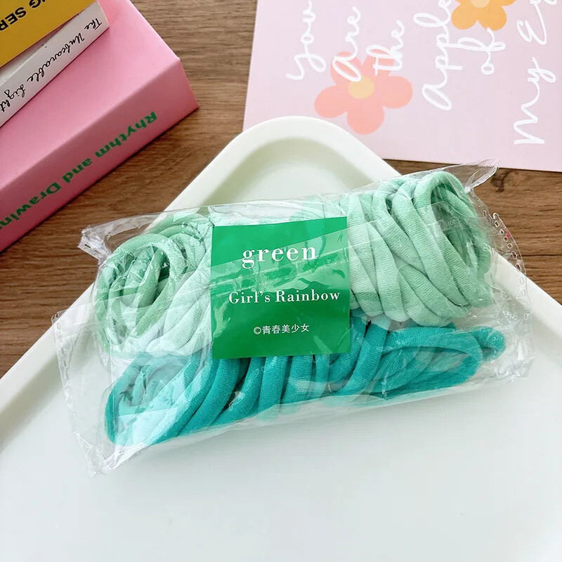 50 buc Snur negru pentru cap de 4 cm pentru femei, multicolor, fără sudură, cu buclă pentru prosop, toc de păr, negru, elastic elastic, de înaltă calitate