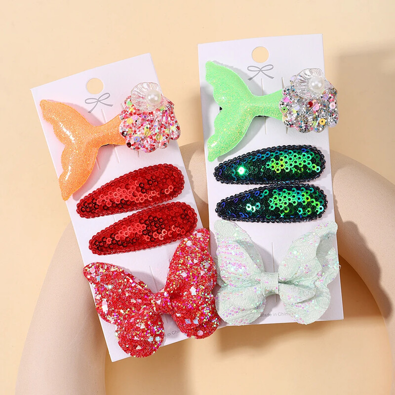 4kom/set Jednobojne pamučne mašne za kosu Štiljke za djevojčice Kožne leptir ukosnice Ukosnice Pokrivala za glavu Dodaci za kosu