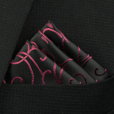 Uus Pocket Square taskurätik Aksessuaarid Paisley Solid Colors Vintage äriülikond Hanky Breast Sall 25*25cm