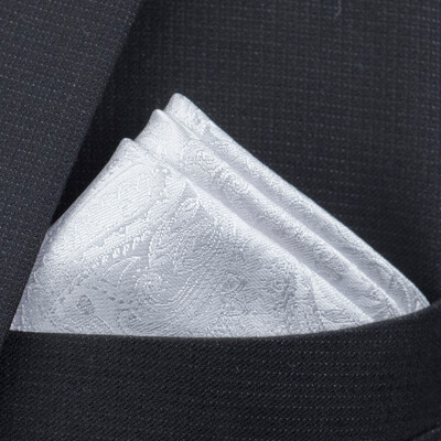 Uus Pocket Square taskurätik Aksessuaarid Paisley Solid Colors Vintage äriülikond Hanky Breast Sall 25*25cm