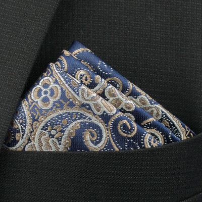 Uus Pocket Square taskurätik Aksessuaarid Paisley Solid Colors Vintage äriülikond Hanky Breast Sall 25*25cm