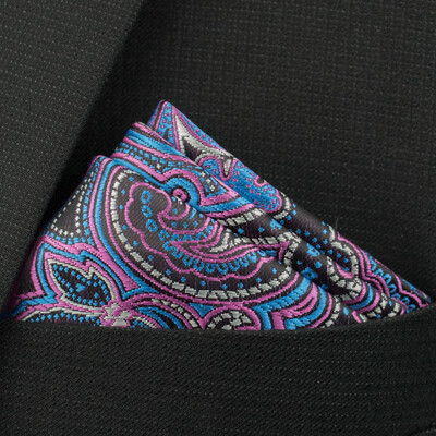 Uus Pocket Square taskurätik Aksessuaarid Paisley Solid Colors Vintage äriülikond Hanky Breast Sall 25*25cm