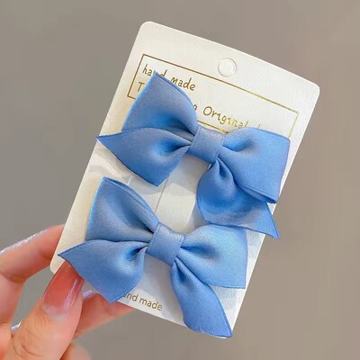 2GAB Jaunas Jaukās Bow Galvassegas Sweet Little Girl Matu Aksesuāri Vasaras Meiteņu Tīkls Sarkani Spraudītes Mazuļu Matu sprādzes Bērniem Matu Spraudes Dāvanas