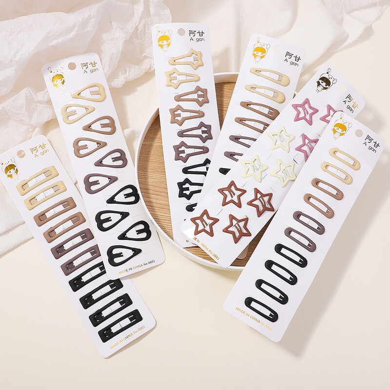 10 komada Kawaii geometrijskih metalnih ukosnica Set Žene, Djevojke, Djece, Ukosnice, Ukosnice, Ukosnice Dodaci, Ukosnice, Ukosnice