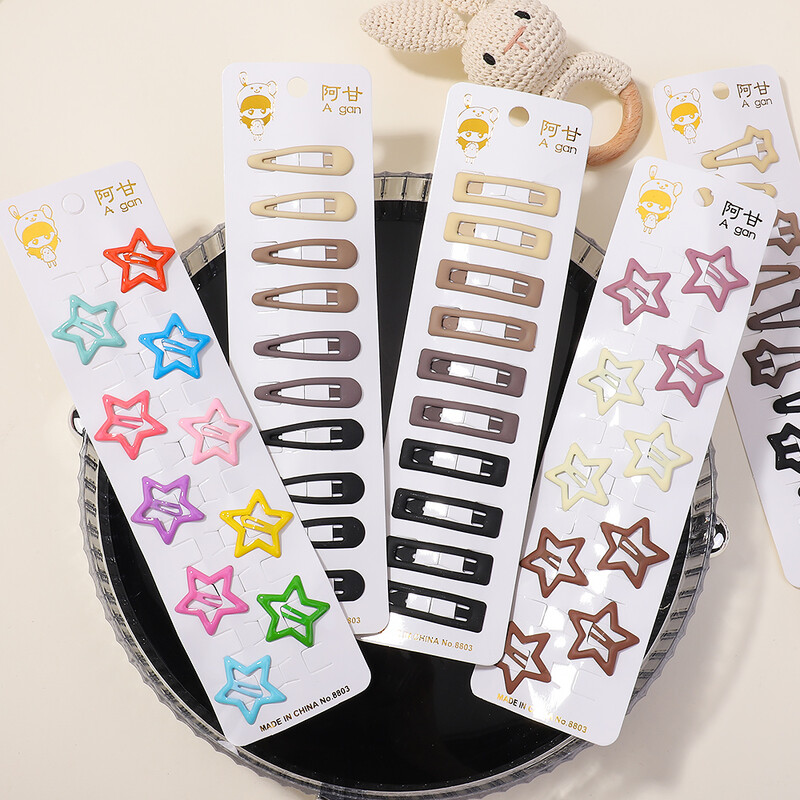 10 komada Kawaii geometrijskih metalnih ukosnica Set Žene, Djevojke, Djece, Ukosnice, Ukosnice, Ukosnice Dodaci, Ukosnice, Ukosnice