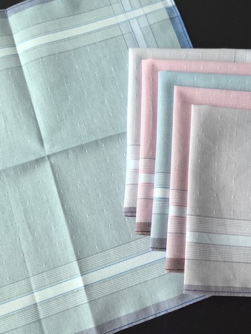 Mini batistă jacquard din bumbac de 29 cm/11,4 inci decorațiuni universale la modă și rafinate 6 buc, versiune subțire