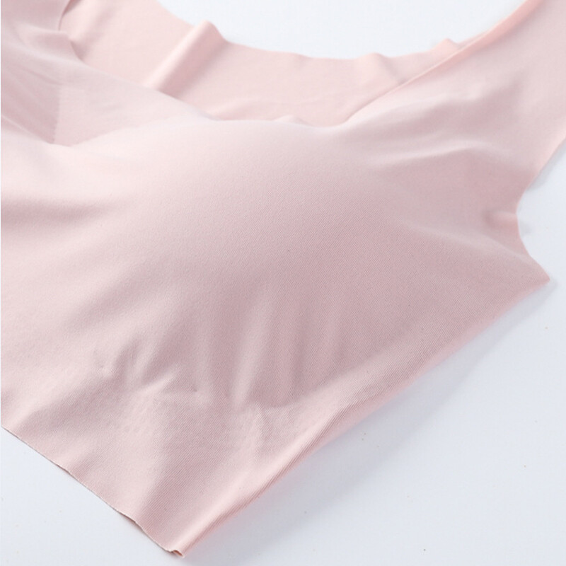 Sutiene fără cusături pentru femei Sutien activ din mătase de gheață dintr-o bucată Sutien sport push-up Bralette gratuit Lenjerie de corp pentru femei Crop Top Plus Size