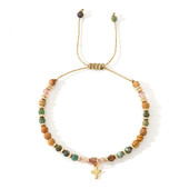 Vjerske narukvice od perli od prirodnog kamena s privjeskom za križ