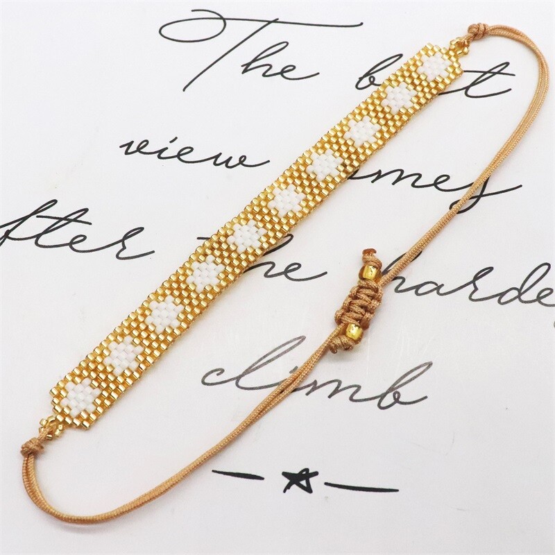 ZHONGVI Brățară Miyuki pentru femei, țesut la modă, model de stele, bijuterii reglabile, prietenie, boho, brățări colorate, cadou pentru fete