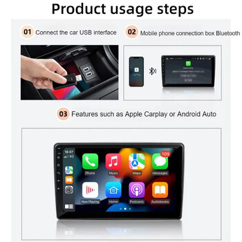 Mini 2in1 Android Auto Wireless&CarPlay Adapter Smart Mini Box Dongle Bluetooth WiFi Fast Connect Plug and Play Box