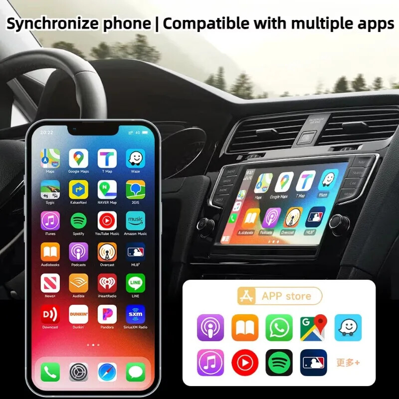 Mini 2u1 Android Auto Wireless&CarPlay adapter Smart Mini Box ključ Bluetooth WiFi Fast Connect Plug and Play Box