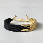 Bratara cu margele Originalitate Arrow Splice Design Tricotat manual Boemia Ajustabil Tide Brăţară simplă cu margele de orez