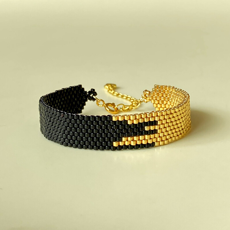 Bratara cu margele Originalitate Arrow Splice Design Tricotat manual Boemia Ajustabil Tide Brăţară simplă cu margele de orez