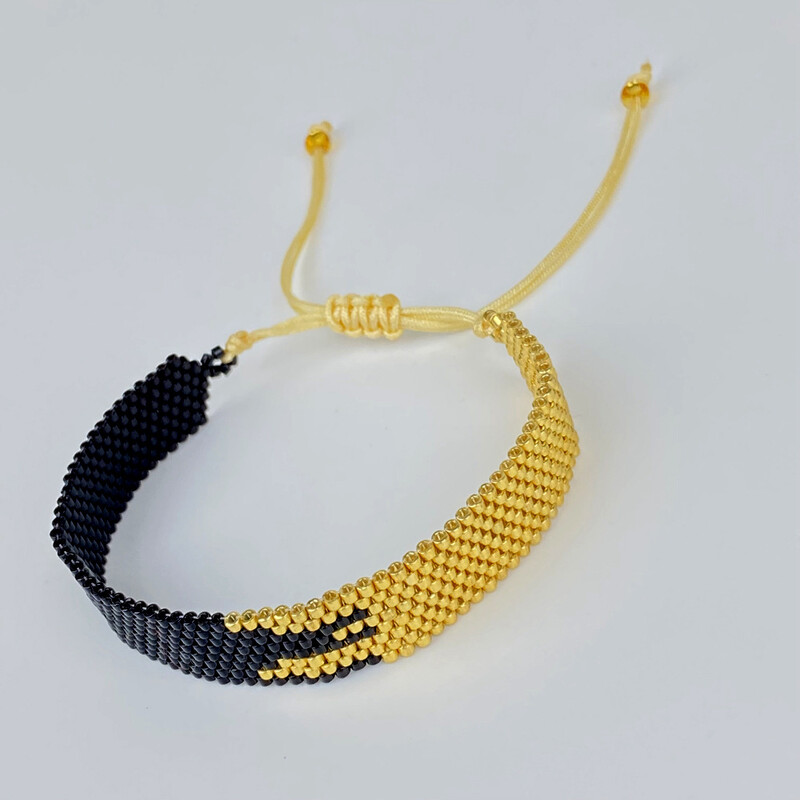 Bratara cu margele Originalitate Arrow Splice Design Tricotat manual Boemia Ajustabil Tide Brăţară simplă cu margele de orez