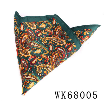Нова щампа с джобни квадратни флорални кърпи за ракла Пейсли Костюми Носна кърпа Господа Ханки Мъжки носни кърпи Подаръци за джобни кърпи