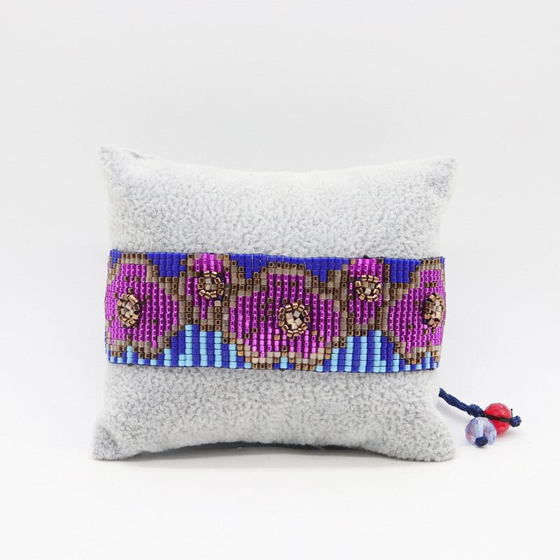 Гривна от мъниста Plum blossom Design Originality Ръчно плетиво Bohemia Adjustable Tide Simple Комплект гривни от оризови мъниста