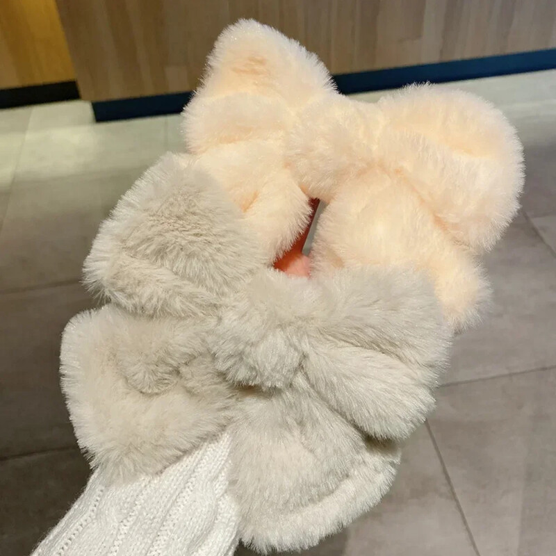 Agraf de păr cu fundă mare de pluș, catifea, cap din spate, ac de păr, versiunea coreeană, accesorii pentru cap, agrafă pufoasă, agrafă de sus, accesorii de păr