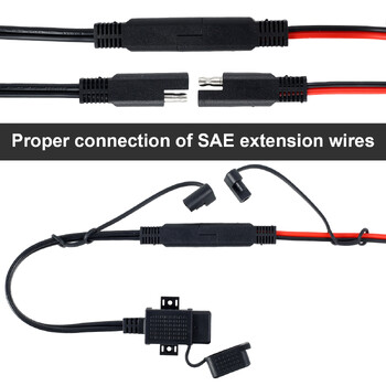 Προσαρμογέας SAE σε USB 5V/2.1A Επαγγελματικός φορτιστής USB μοτοσυκλέτας με καλώδιο επέκτασης γρήγορης φόρτισης Φόρτιση τηλεφώνου μοτοσικλέτας