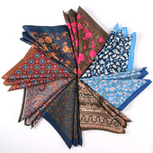 Tailor Smith Novi dizajn Džepni rupčić s otisnutim uzorkom Džepni kvadrat Modni muški rupčić Cvjetni rupčić Džepni rupčić