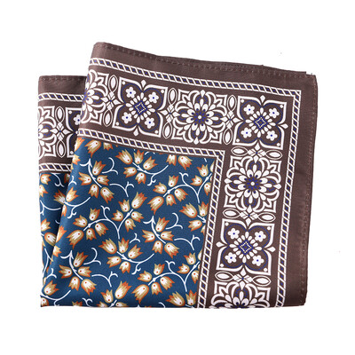 Tailor Smith Novi dizajn Džepni rupčić s otisnutim uzorkom Džepni kvadrat Modni muški rupčić Cvjetni rupčić Džepni rupčić