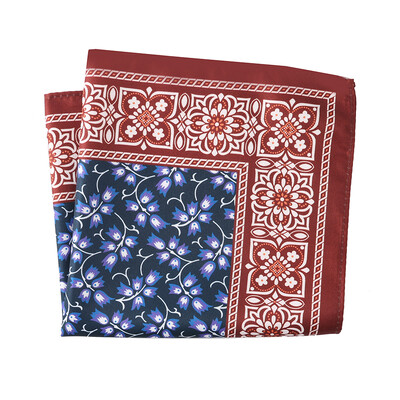 Tailor Smith Novi dizajn Džepni rupčić s otisnutim uzorkom Džepni kvadrat Modni muški rupčić Cvjetni rupčić Džepni rupčić