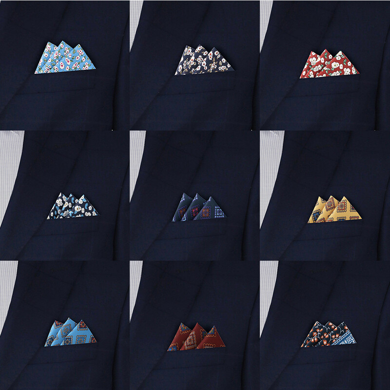 Tailor Smith Novi dizajn Džepni rupčić s otisnutim uzorkom Džepni kvadrat Modni muški rupčić Cvjetni rupčić Džepni rupčić