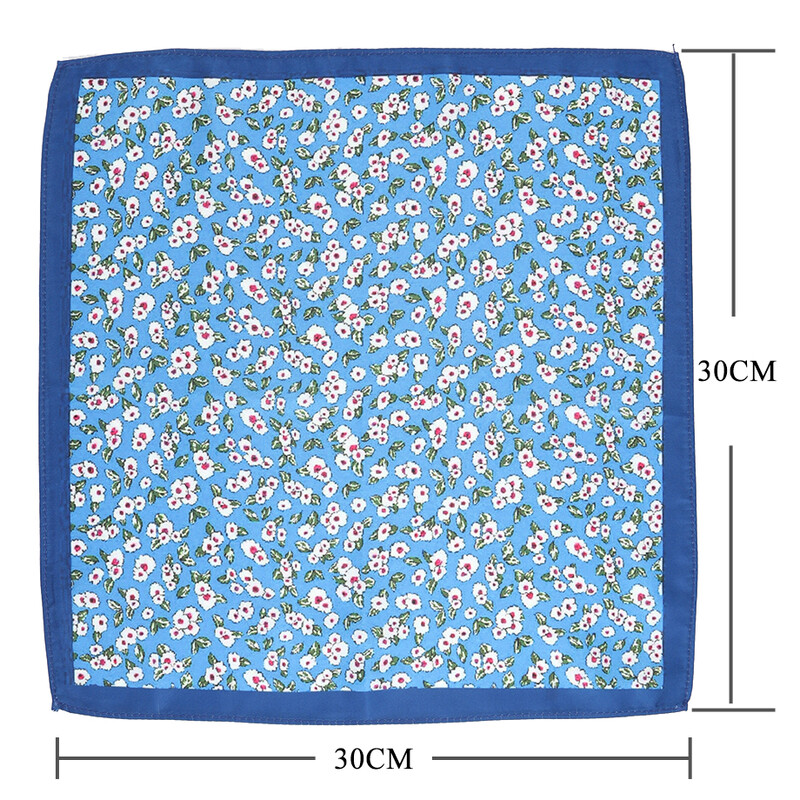 Tailor Smith Novi dizajn Džepni rupčić s otisnutim uzorkom Džepni kvadrat Modni muški rupčić Cvjetni rupčić Džepni rupčić