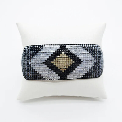 Narukvica s perlama Geometrija Ručno pletenje Bohemia Arrow Design Originality Tide Jednostavno podesivo Set narukvica od rižinih perli