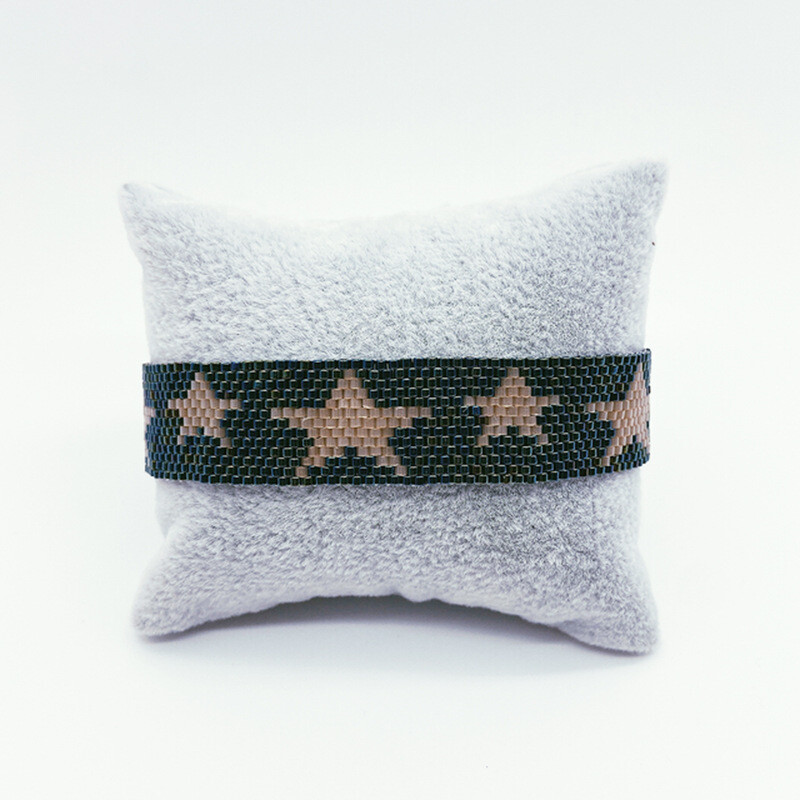 Narukvica s perlama Geometry Bohemia Ručno pletenje Podesivi dlan Originalni dizajn Petokraka zvijezda Tide Set narukvica od rižinih perli