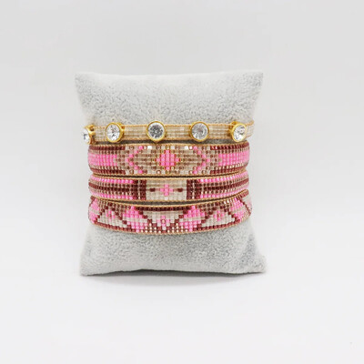 Гривна с мъниста Geometry Arrow Originality Ръчно плетиво Bohemia Adjustable Design Tide Simple Комплект гривни от мъниста от ориз