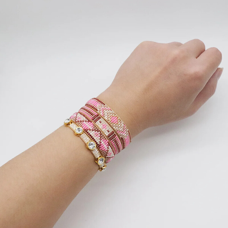 Гривна с мъниста Geometry Arrow Originality Ръчно плетиво Bohemia Adjustable Design Tide Simple Комплект гривни от мъниста от ориз