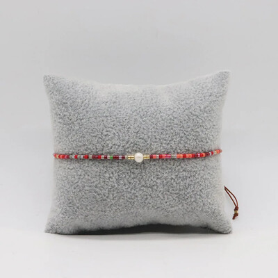Narukvica od perli Star Hexagon Red Ručno pletenje Bohemia Originality Jednostavan prilagodljiv dizajn Tide Set narukvica od rižinih perli