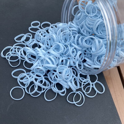 800 buc/set benzi de cauciuc de păr din silicon gros pentru fetițe, cravată de păr transparentă pentru copii, frânghie de păr neagră, benzi de păr pentru copii