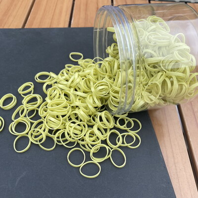 800 buc/set benzi de cauciuc de păr din silicon gros pentru fetițe, cravată de păr transparentă pentru copii, frânghie de păr neagră, benzi de păr pentru copii