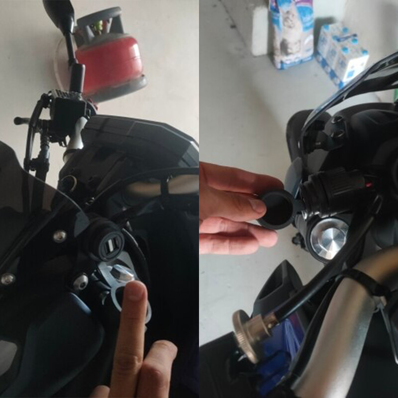 Мотоциклет 12V DV за YAMAHA MT07 MT-07 Tracer 700 7 GT 700GT FZ07 XSR700 XSR 700 Двойно USB зарядно устройство Адаптер Конвертор