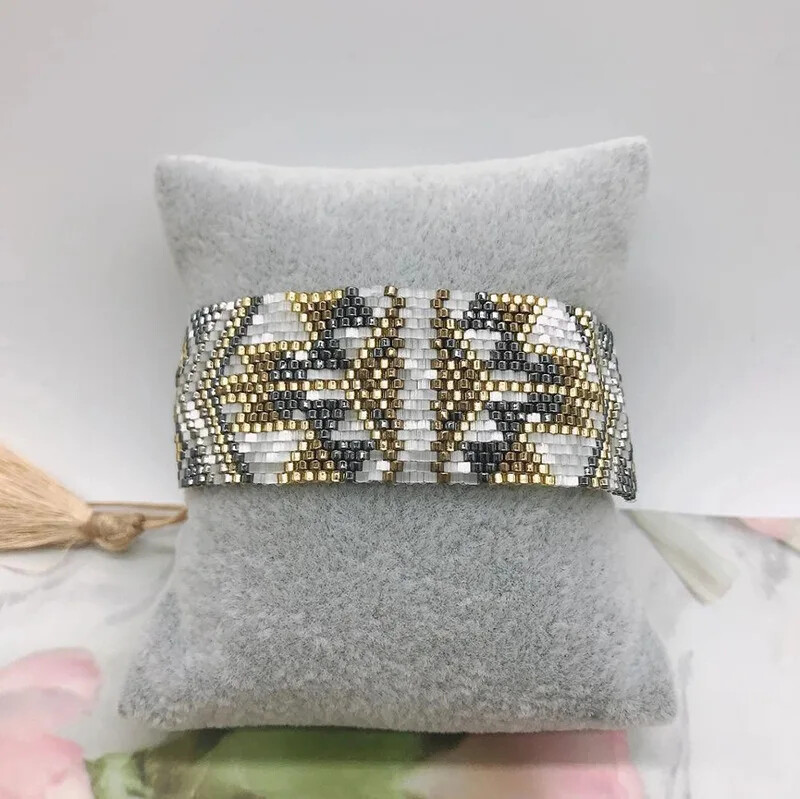 Narukvica s perlama Geometrija Originalnost Ručno pletenje Dizajn Bohemia Podesiva plima Jednostavan set narukvica od rižinih perli