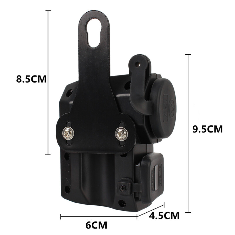 Port USB dublu Priză pentru brichetă Încărcător pentru ghidon de motocicletă pentru telefon Afișaj digital Adaptor 2.1A Sursă de alimentare