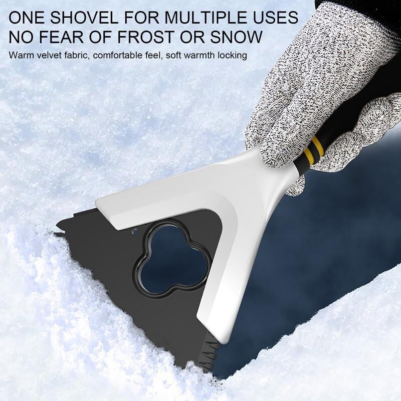 Lopată de zăpadă pentru mașină Raclătorie portabilă 3 în 1 pentru gheață Dispozitiv de îndepărtare a zăpezii pentru parbriz Dispozitiv de îndepărtare a zăpezii de iarnă pentru SUV camioane off-road