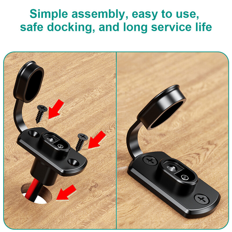 Adaptor cablaj conector rapid SAE 12AWG, cablu de prelungire SAE rezistent la apă, port lateral pentru generator de panouri solare, încărcător de baterie