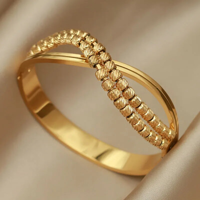 Klasične metalne višebojne perle od nehrđajućeg čelika narukvice za žene Modni brend Nakit Križ narukvice Poklon dodaci