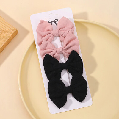 4 bucăți/set de agrafe minunate din bumbac cu papillon Agrafe de păr sigure pentru fete Agrafe de păr proaspete pastorale Accesorii pentru păr pentru bebeluși Cadou pentru grindă de păr imprimată pentru copii