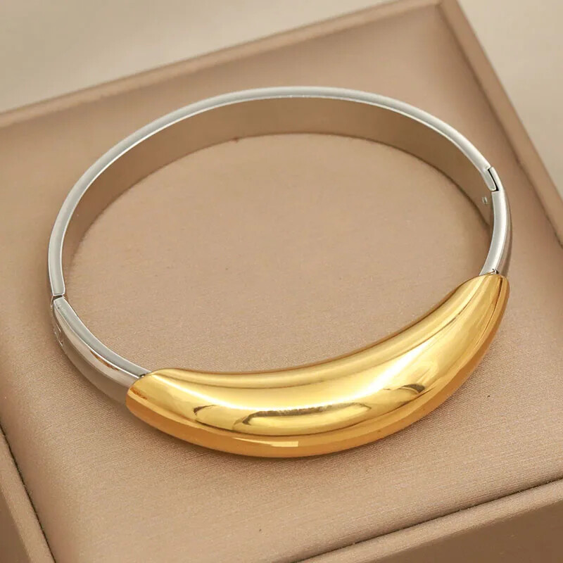 Klasične narukvice od nehrđajućeg čelika kontrastne boje za žene Modni brend Nakit Kapljice Narukvice Poklon dodaci